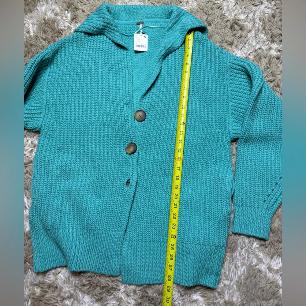 NWT Free People Swim Too Deep Cotton Blend Oversized Cardigan Sweater